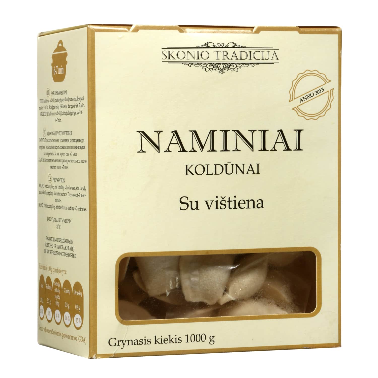 Dumplings with chicken SKONIO TRADICIJA, 1 kg