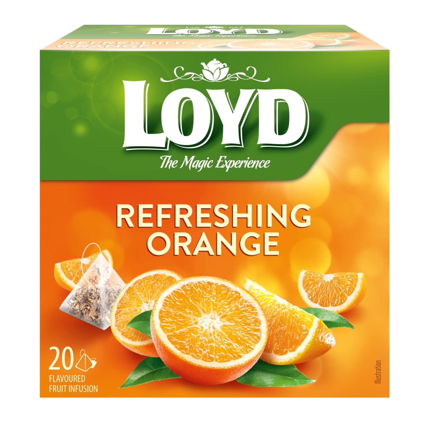 Фруктовый чай LOYD с апельсиновым вкусом, 20 шт.