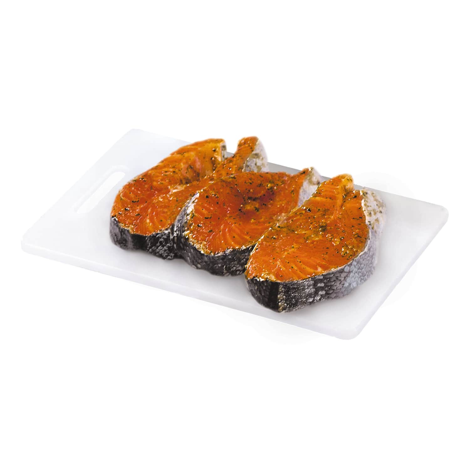Chilled marinated Atlantic salmon fillets, 1kg