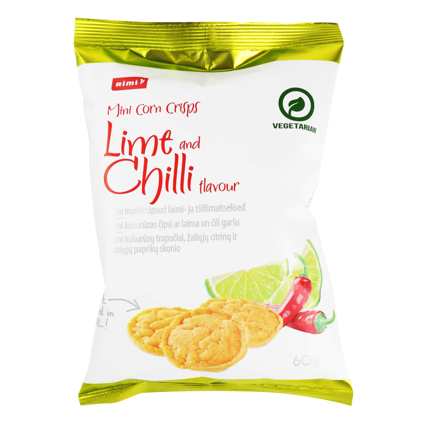 Зеленый цитрус, перец вкус чипсы RIMI, 60 г