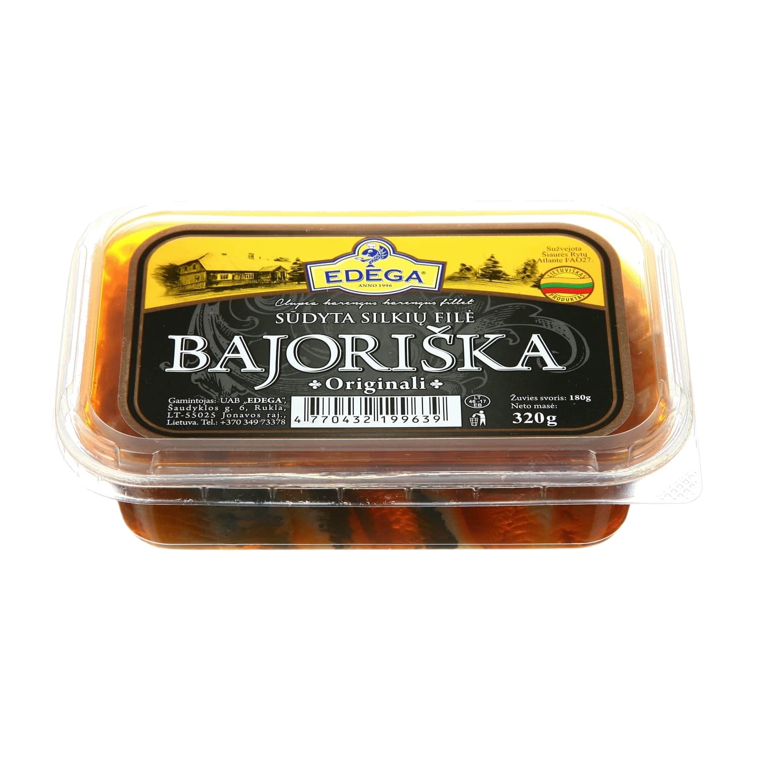 Соленая BAJORIŠKA ОРИГИНАЛЬНАЯ филе сельди, 320 g