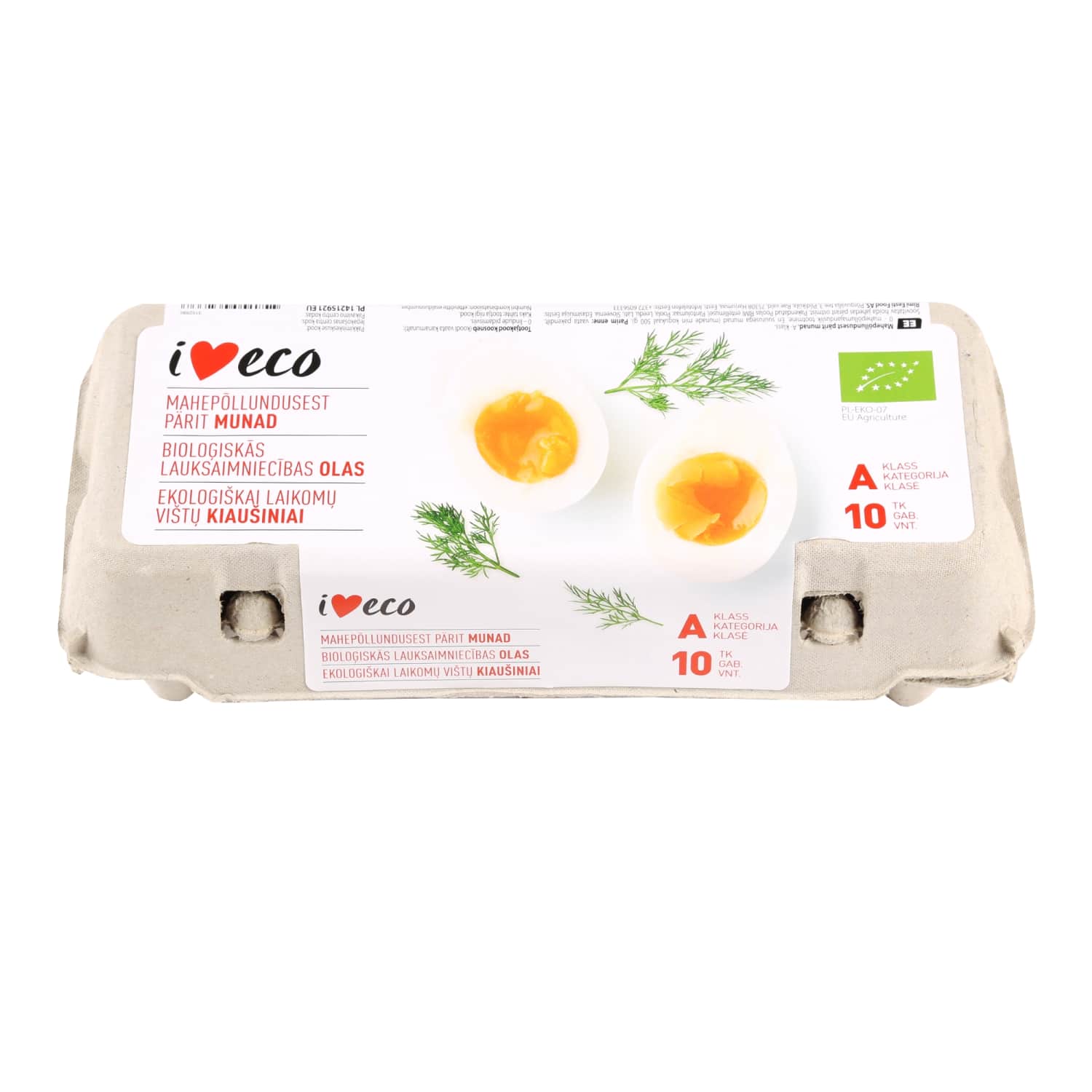 Ekol. vištų kiaušin.Rimi Eco,M/L,10 vnt.
