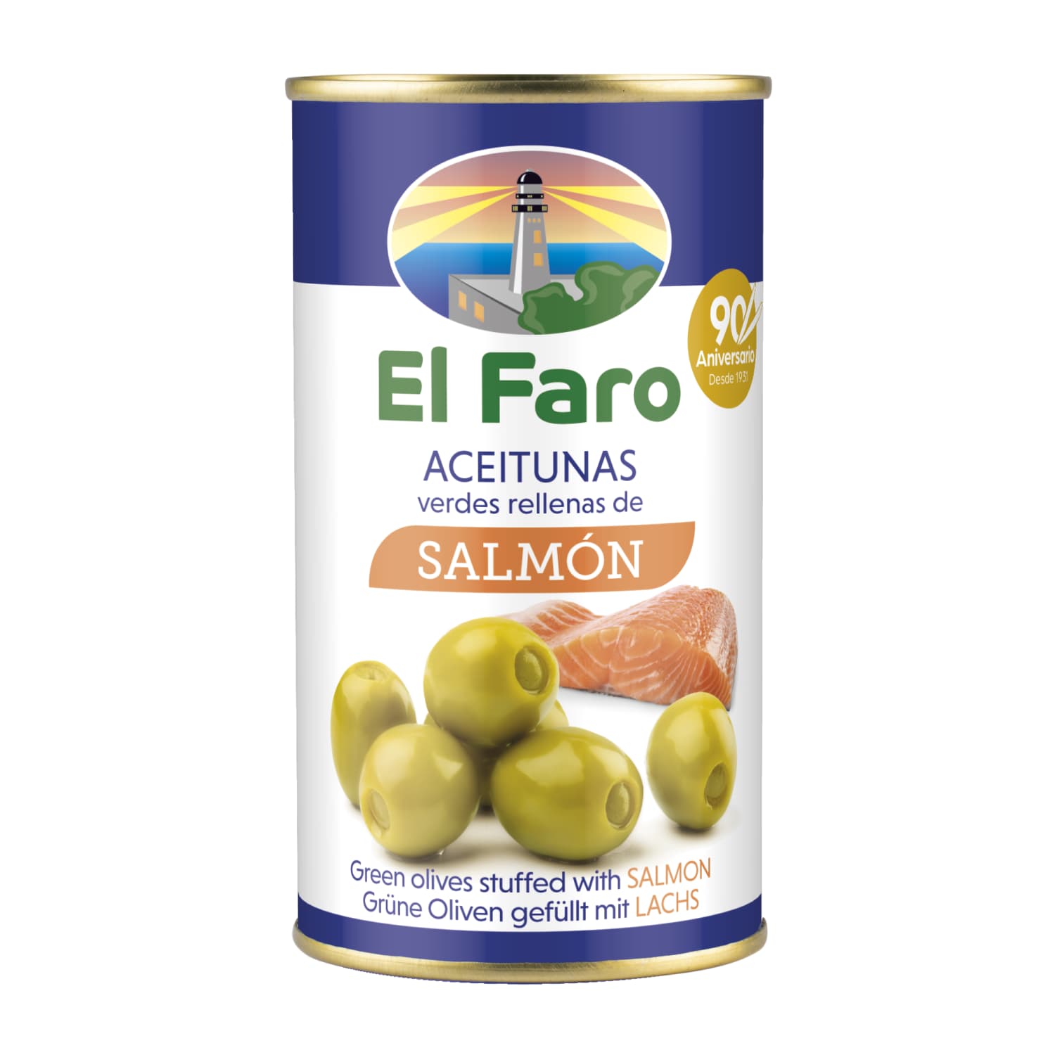 Green olives stuffed with salmon EL FARO, 244 ml / 130 g