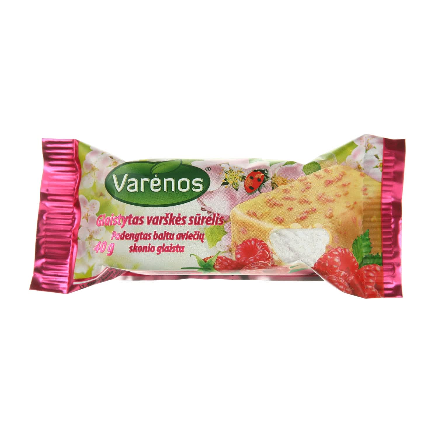 Творожный сыр VARĖNOS с орехами и кусочками, 40 г
