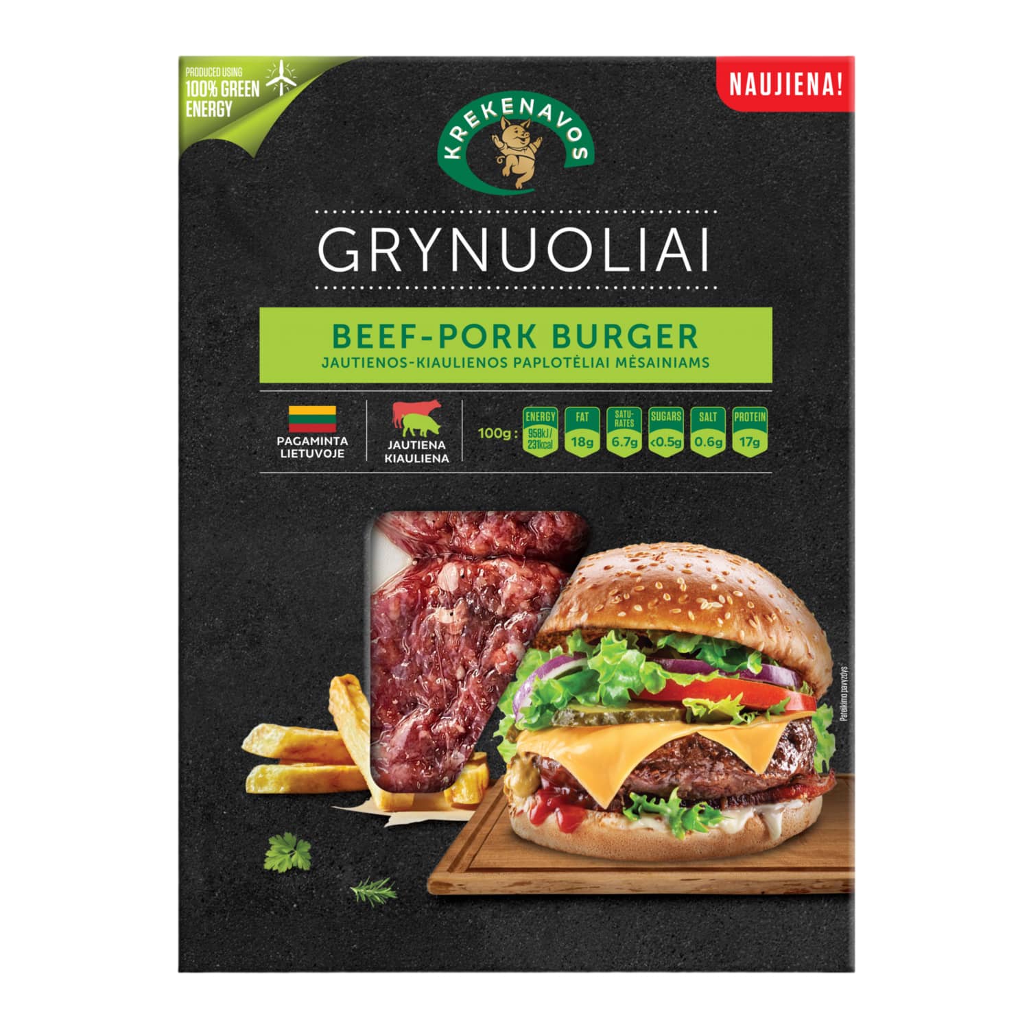 Burger patties GRYNUOLIAI SKIN, 220 g