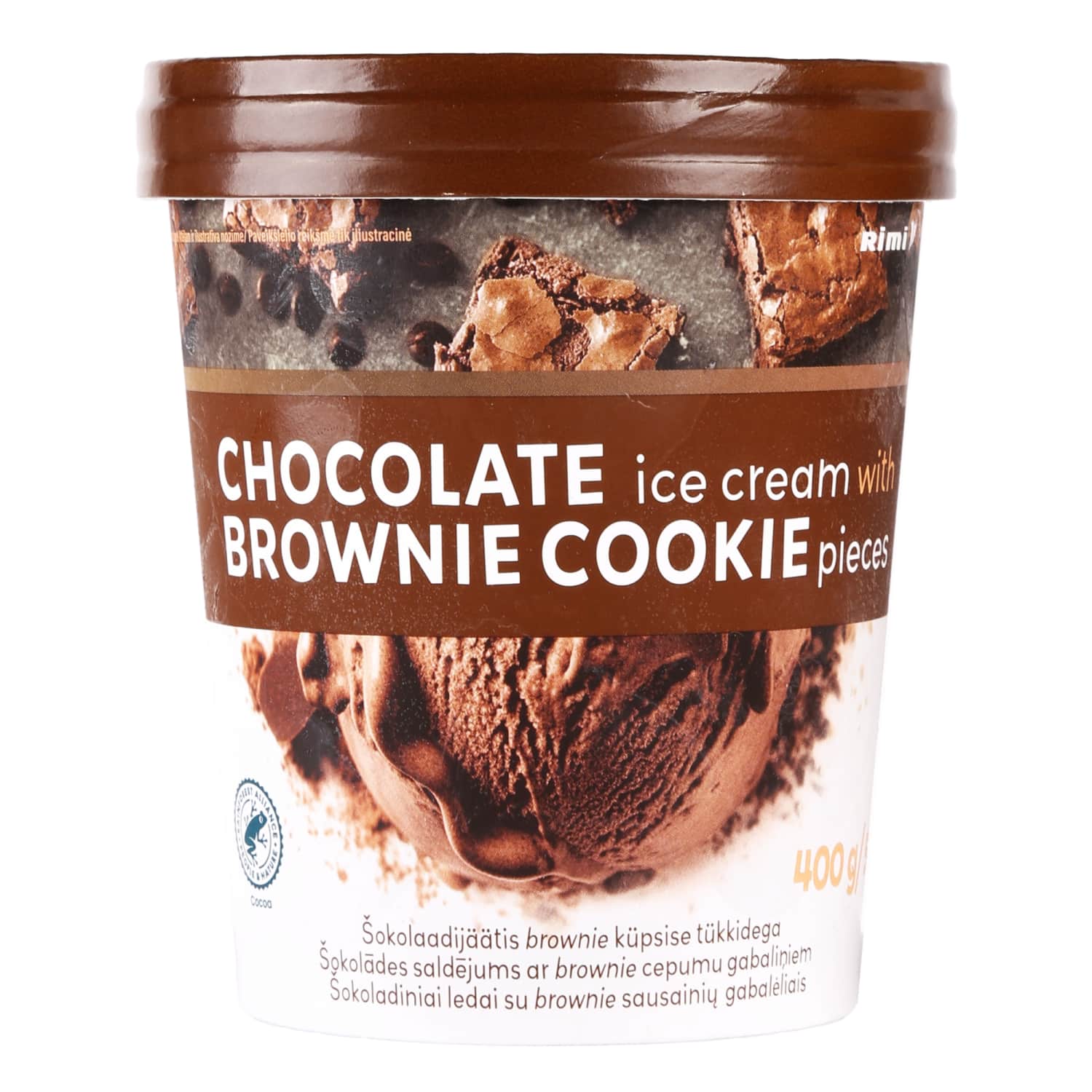 Valg. ledai su BROWNIE saus. RIMI, 500ml/400g