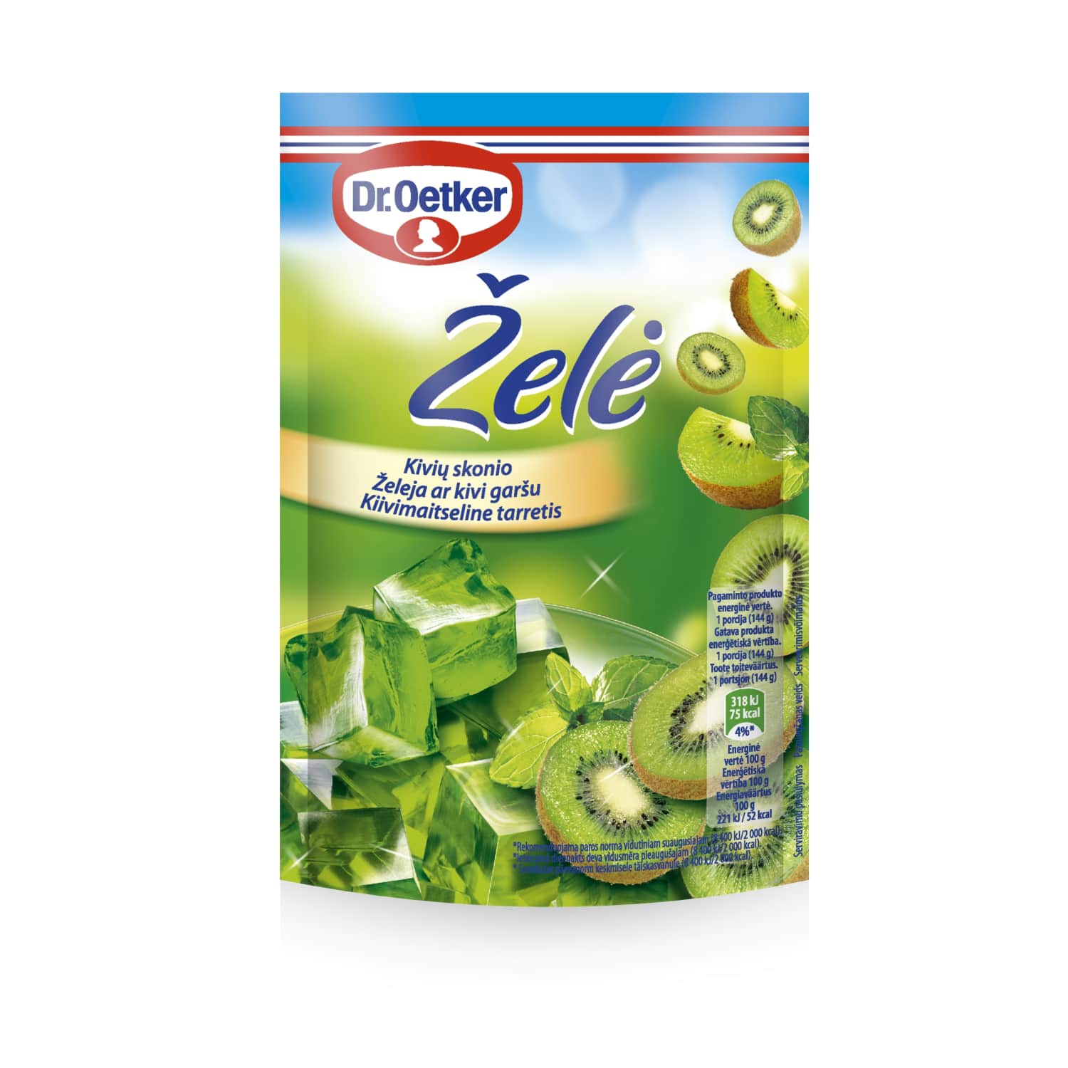 Kiwi flavored jelly DR OETKER, 72g