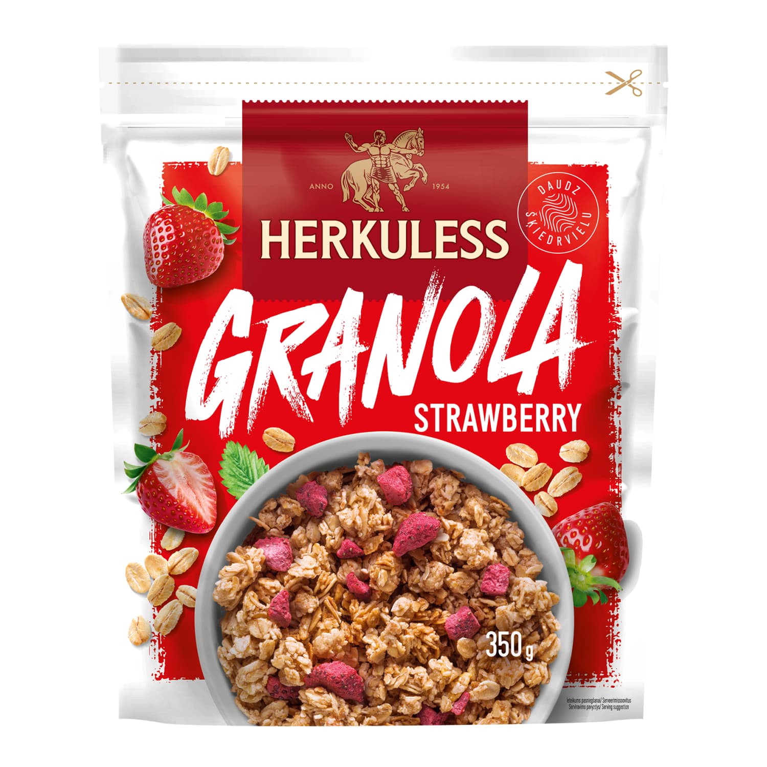 Granola su braškėmis HERKULESS, 350 g