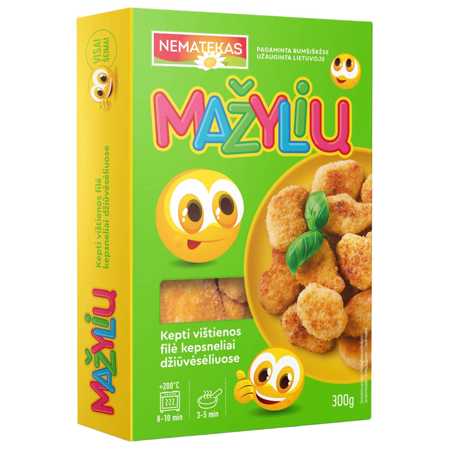 Fried chicken fillets crumbs MAŽYLIŲ, 300 g