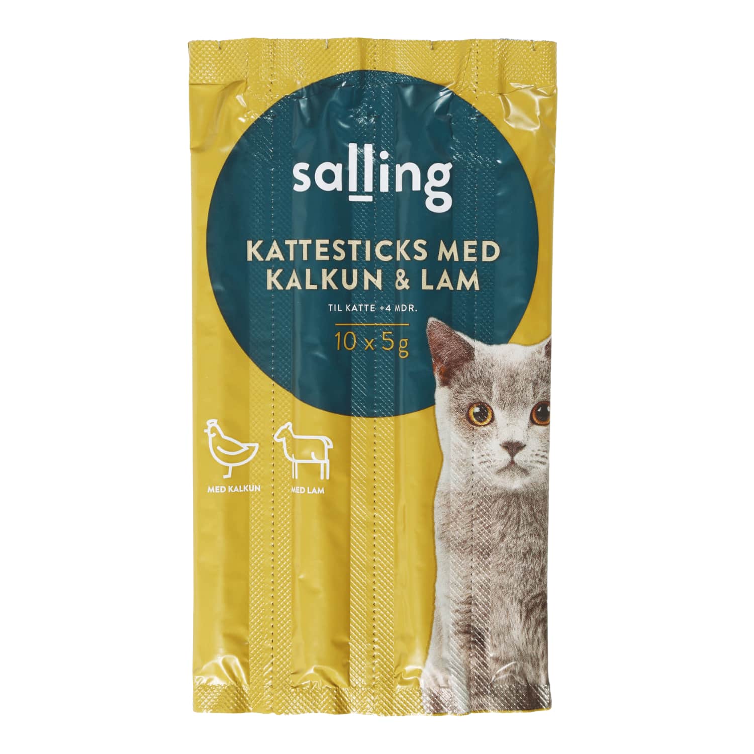 Угощение для кошек с индейкой и бараниной SALLING, 60 г