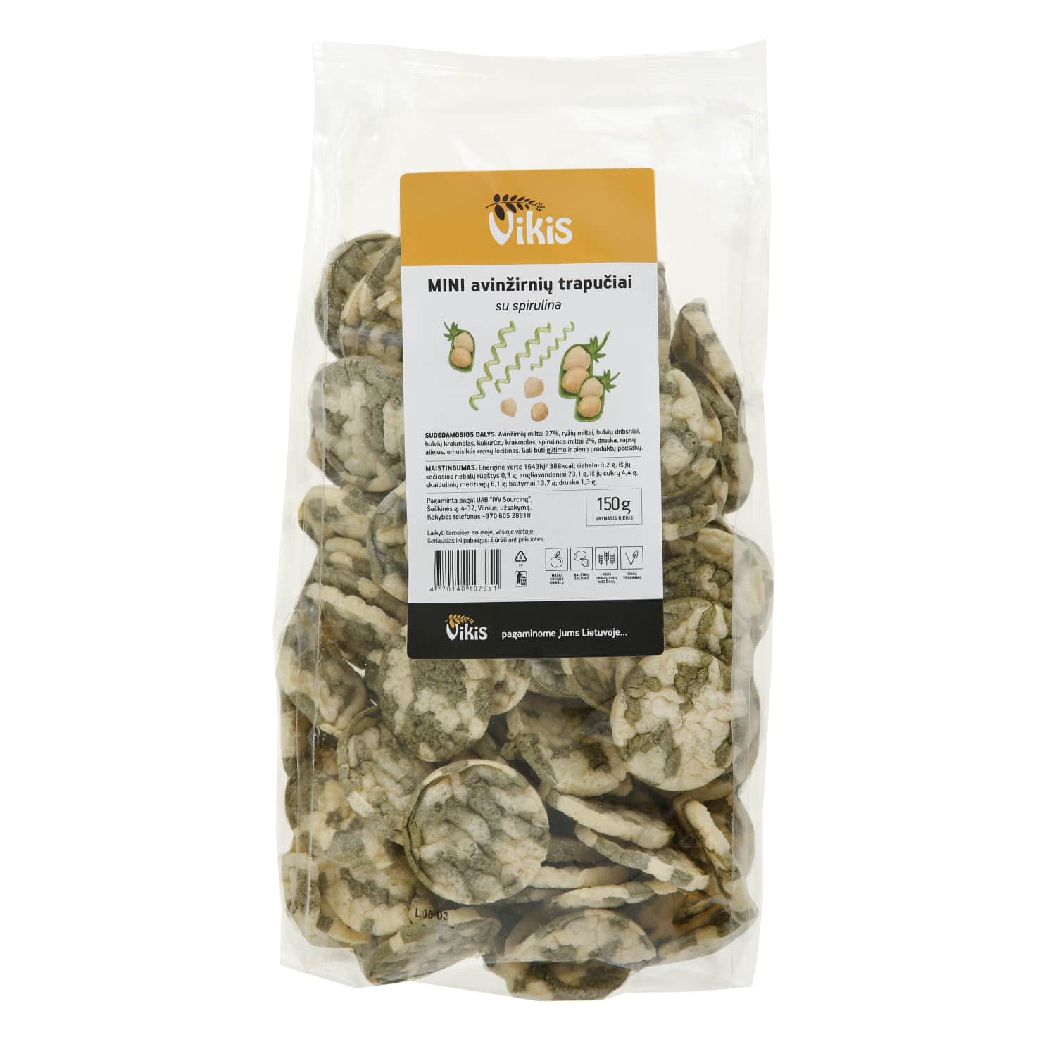 Maži avinž. trapučiai su spirul. VIKIS, 150 g