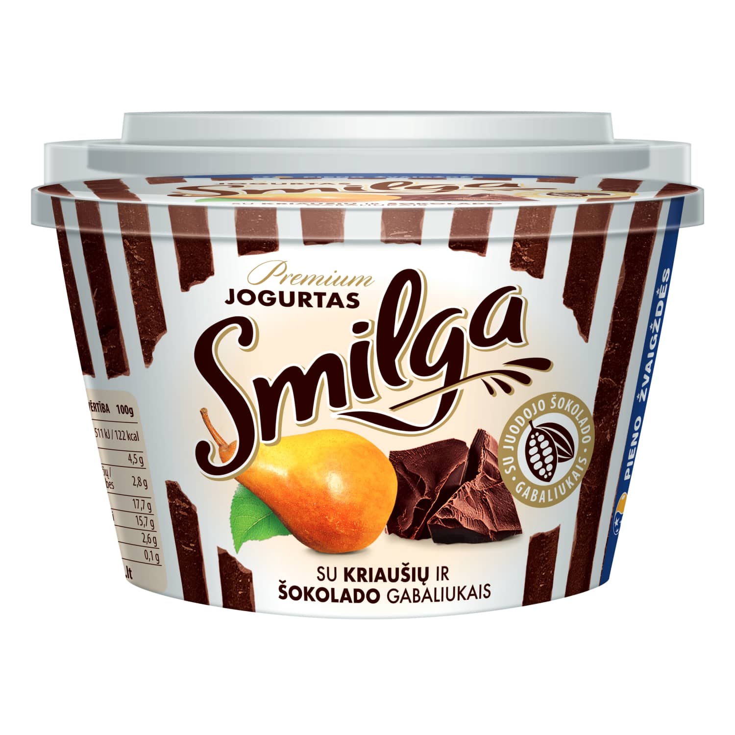 Йогурт с кр. и шок. кус. SMILGA, 4,5%, 200г
