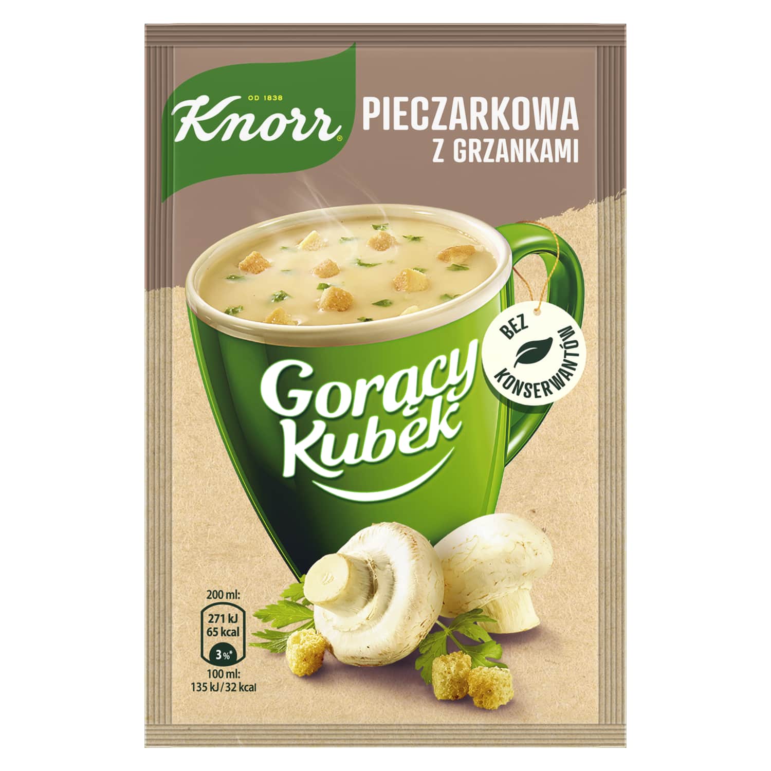 Суп из шампиньонов с гренками KNORR, 15 г