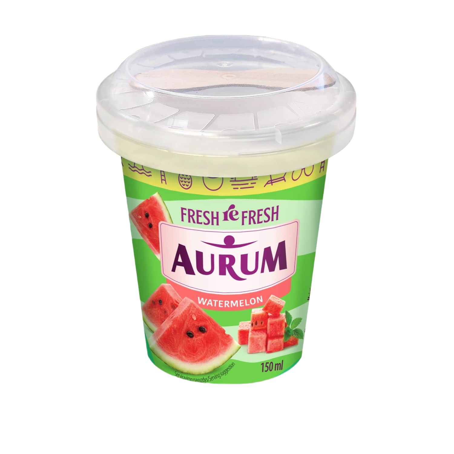 Arbūzų skonio šerbetas AURUM, 85 g / 150 ml