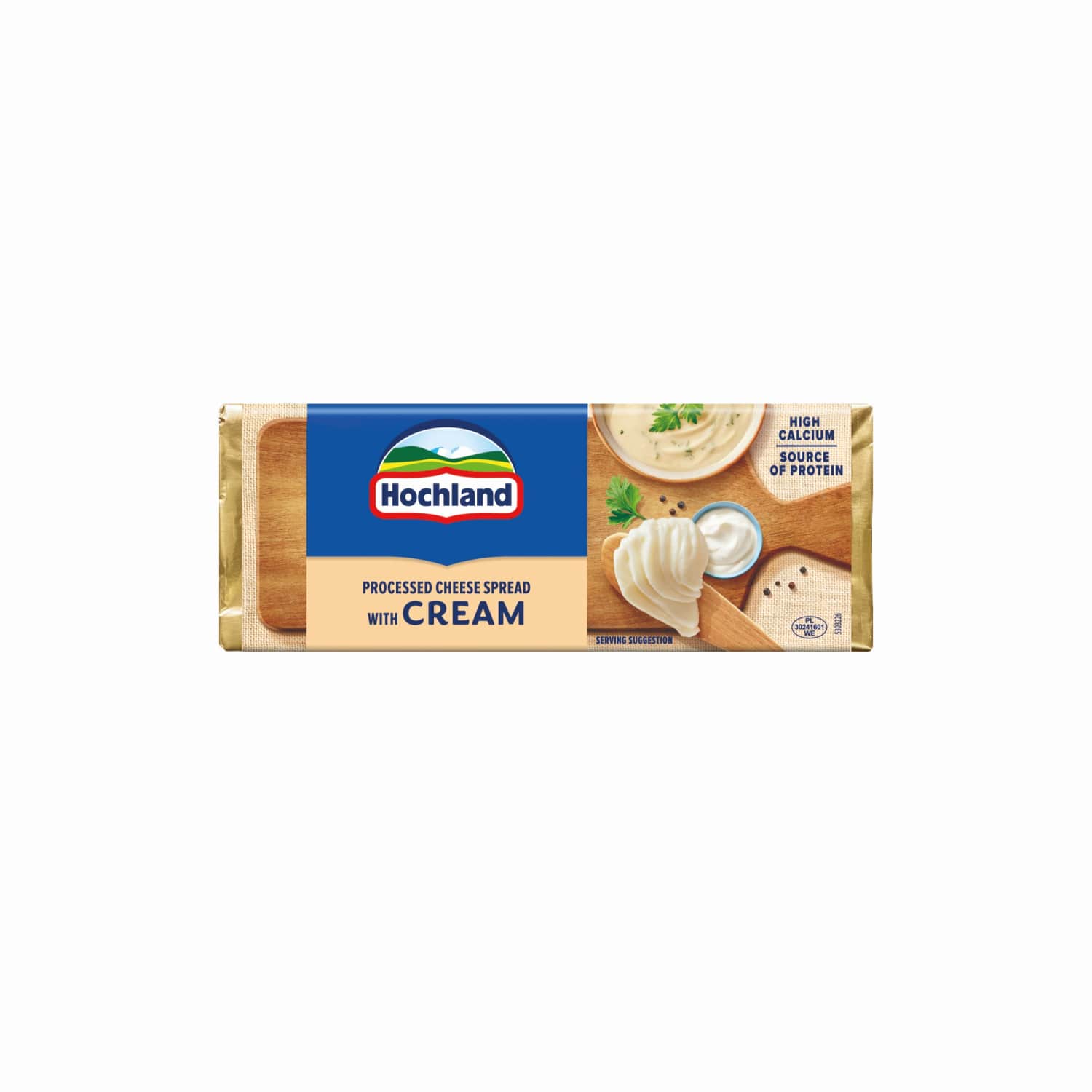 Lyd. tepam. sūris su grietin. HOCHLAND, 90 g