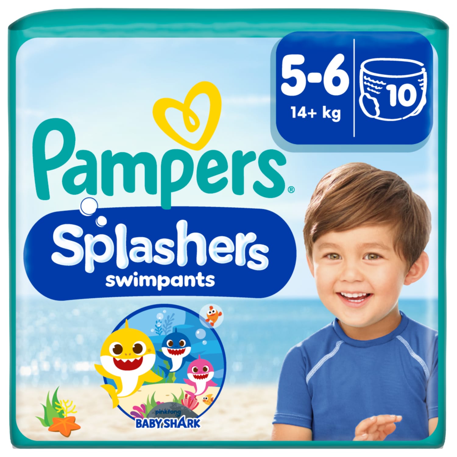 Maud. sauskelnės PAMPERS, 14+ kg, 10 vnt.