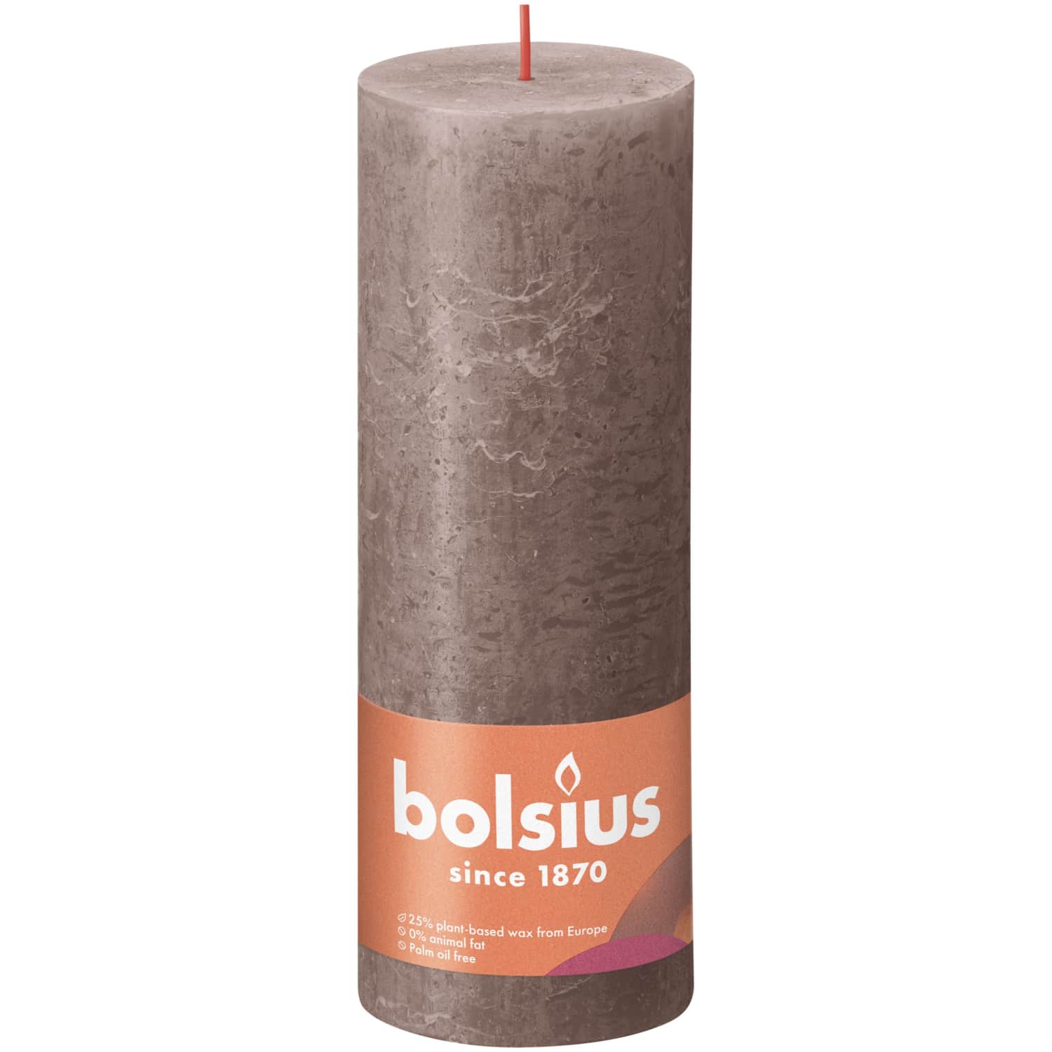 Cilindrinė žvakė BOLSIUS TAUPE, 190/68 mm
