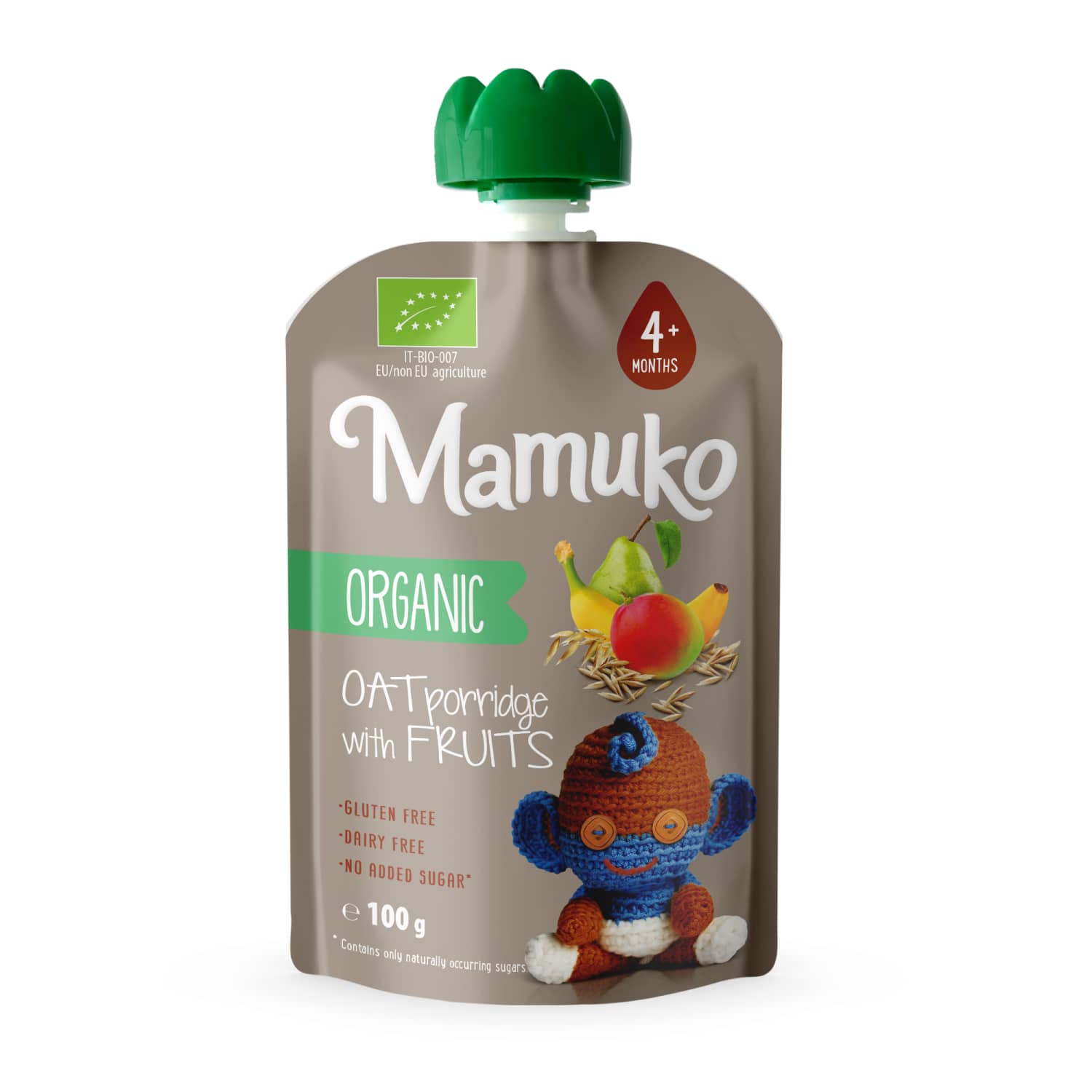Ekologiška MAMUKO avižų tyrelė, 4 mėn, 100 g