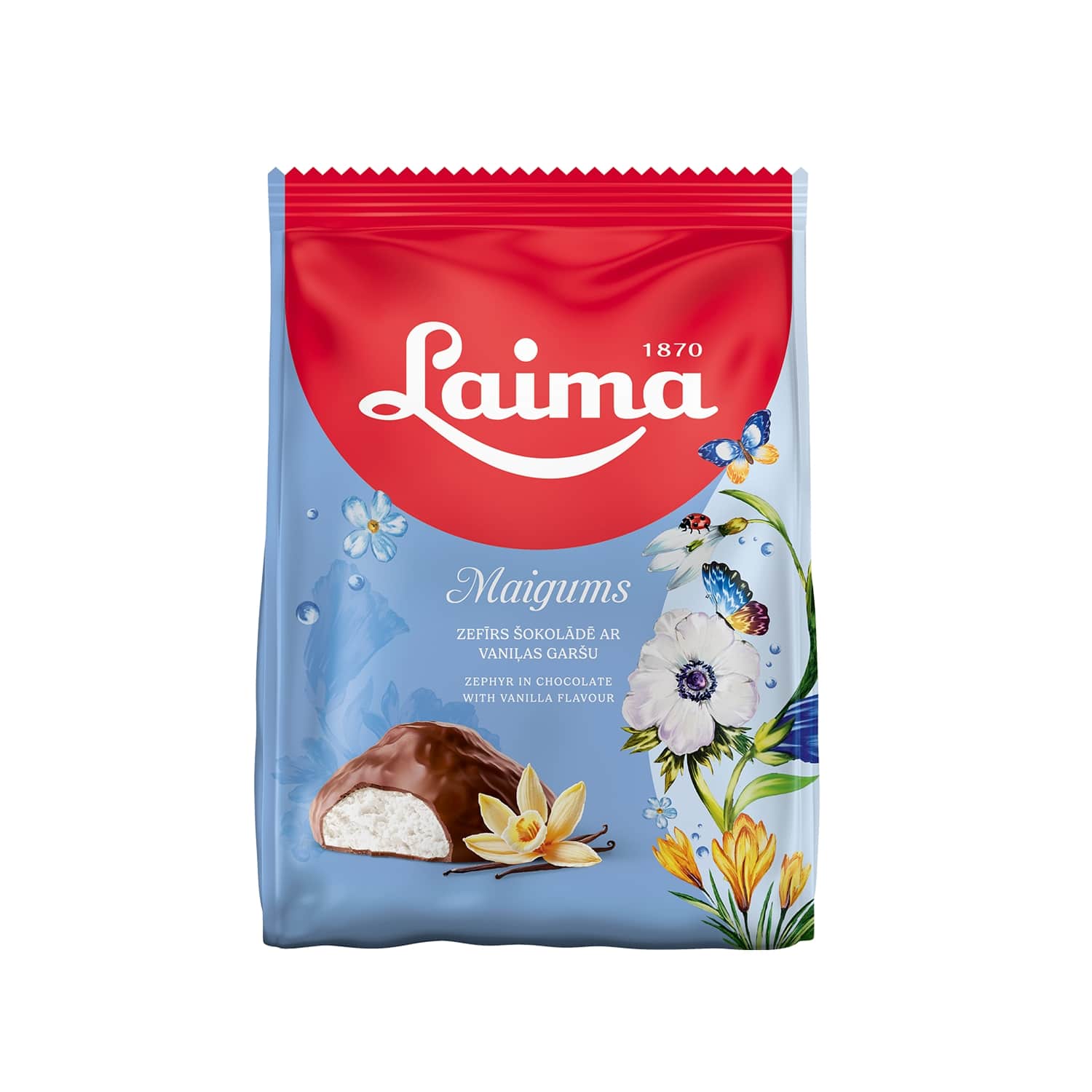 Зефиры LAIMA MAIGUMS, в шоколадной глазури, 175 г