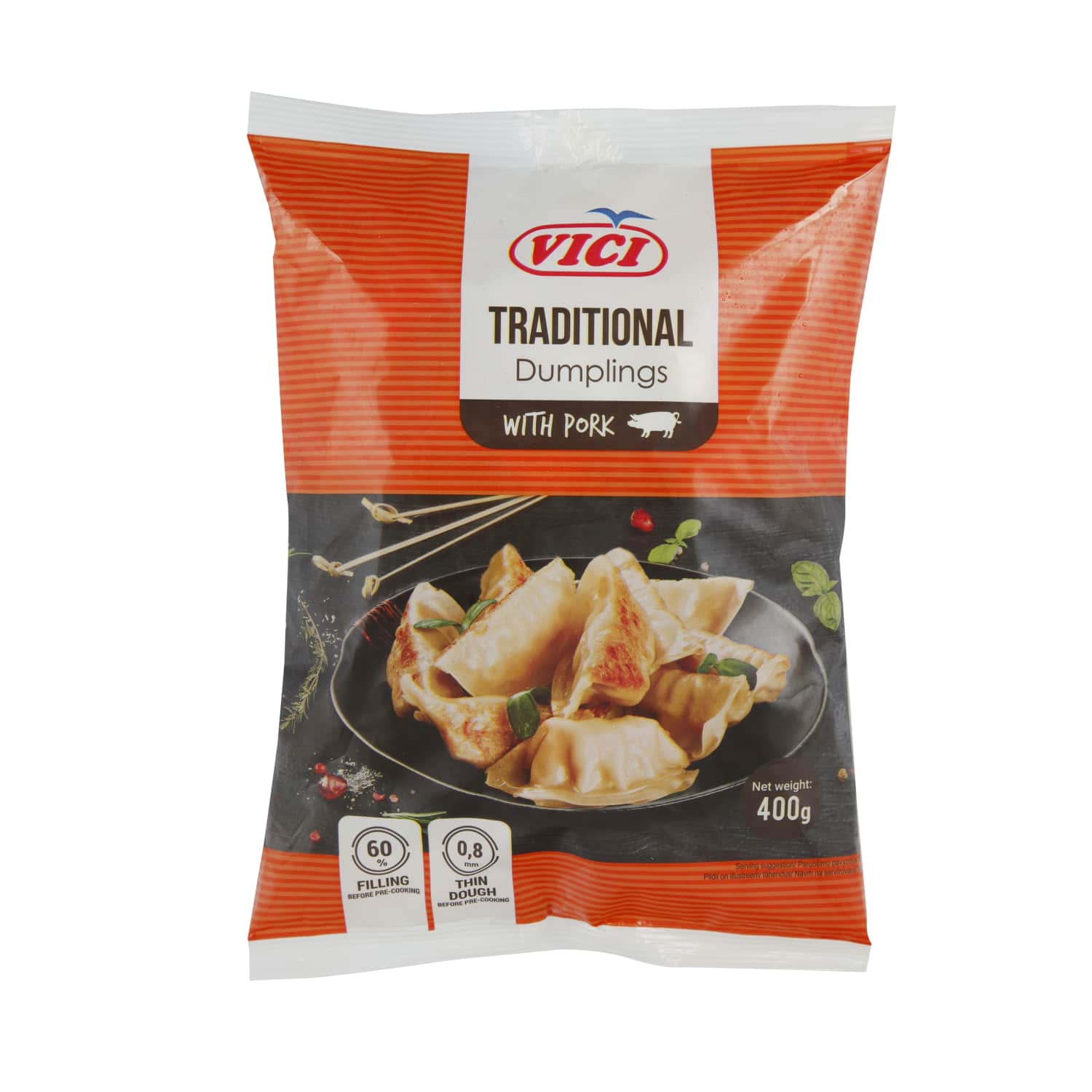 Dumplings with pork VIČI TRADITIONAL, 400 g