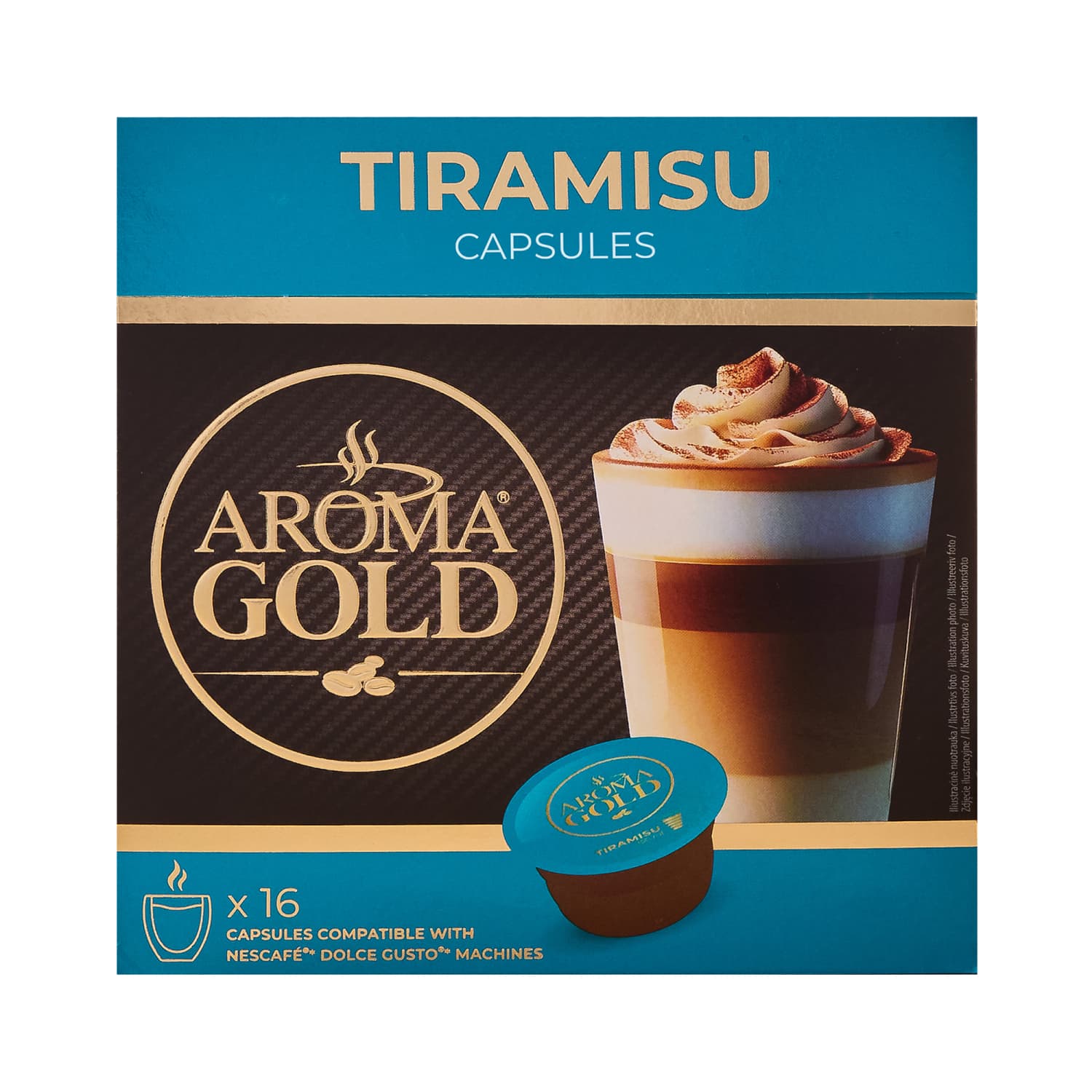 Kavos kapsulės AROMA GOLD TIRAMISU, 256 g