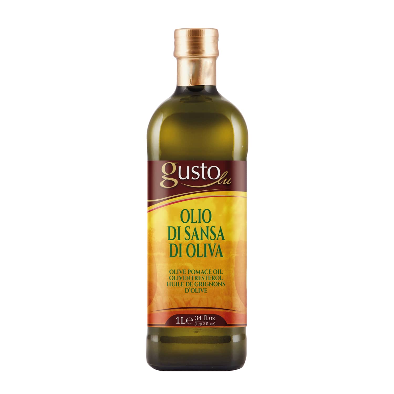 Alyvuogių išspaudų aliejus GUSTOLU, 1 l