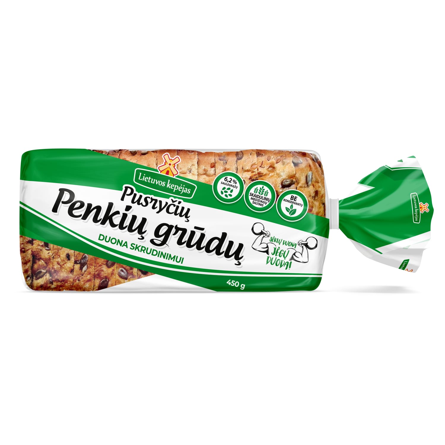 Five grain toasted sandwich bread, 450 g