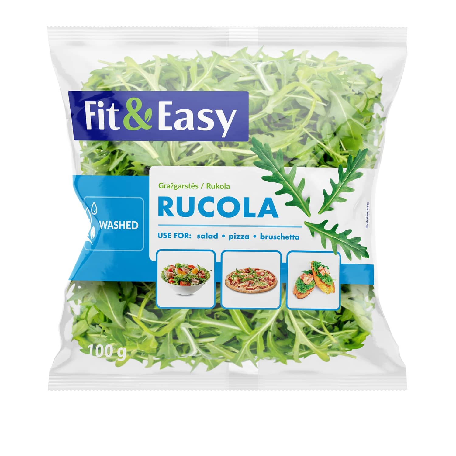 Промытый салатный лист FIT&EASY, 100 г