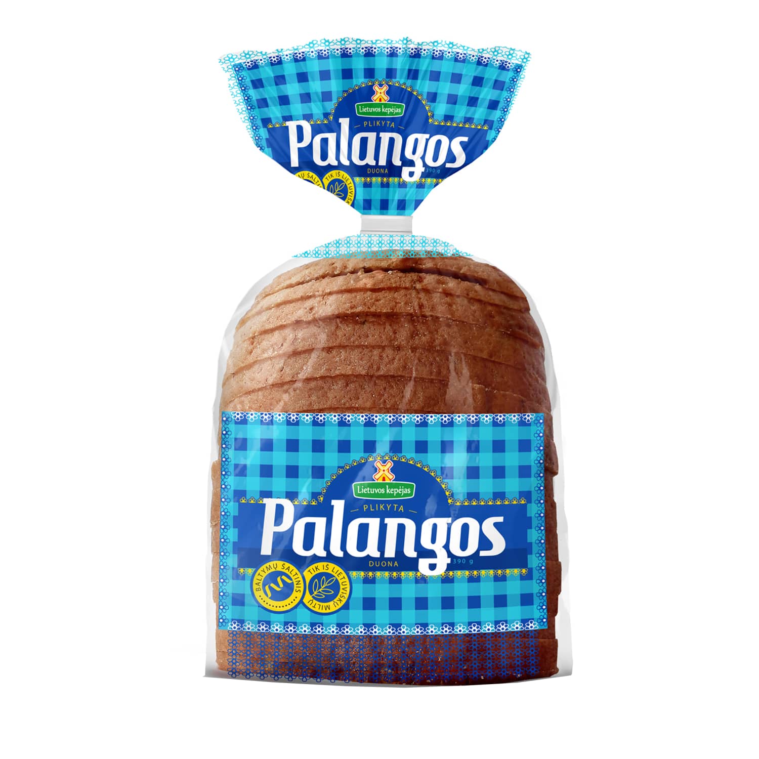 Šviesi plikyta PALANGOS duona LK, 390 g