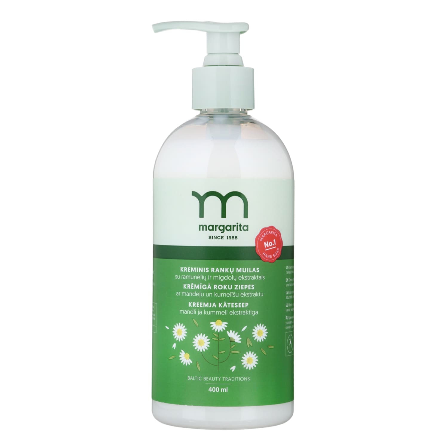 Rankų muilas su ramunėlėmis MARGARITA, 400ml