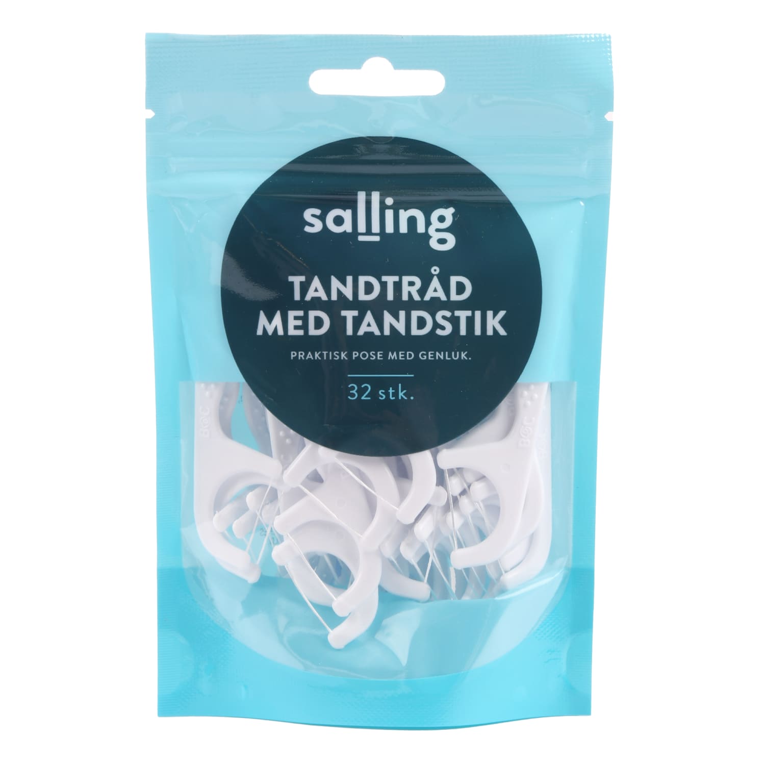 Dantų siūlas su krapšt. SALLING FRI, 32 vnt.
