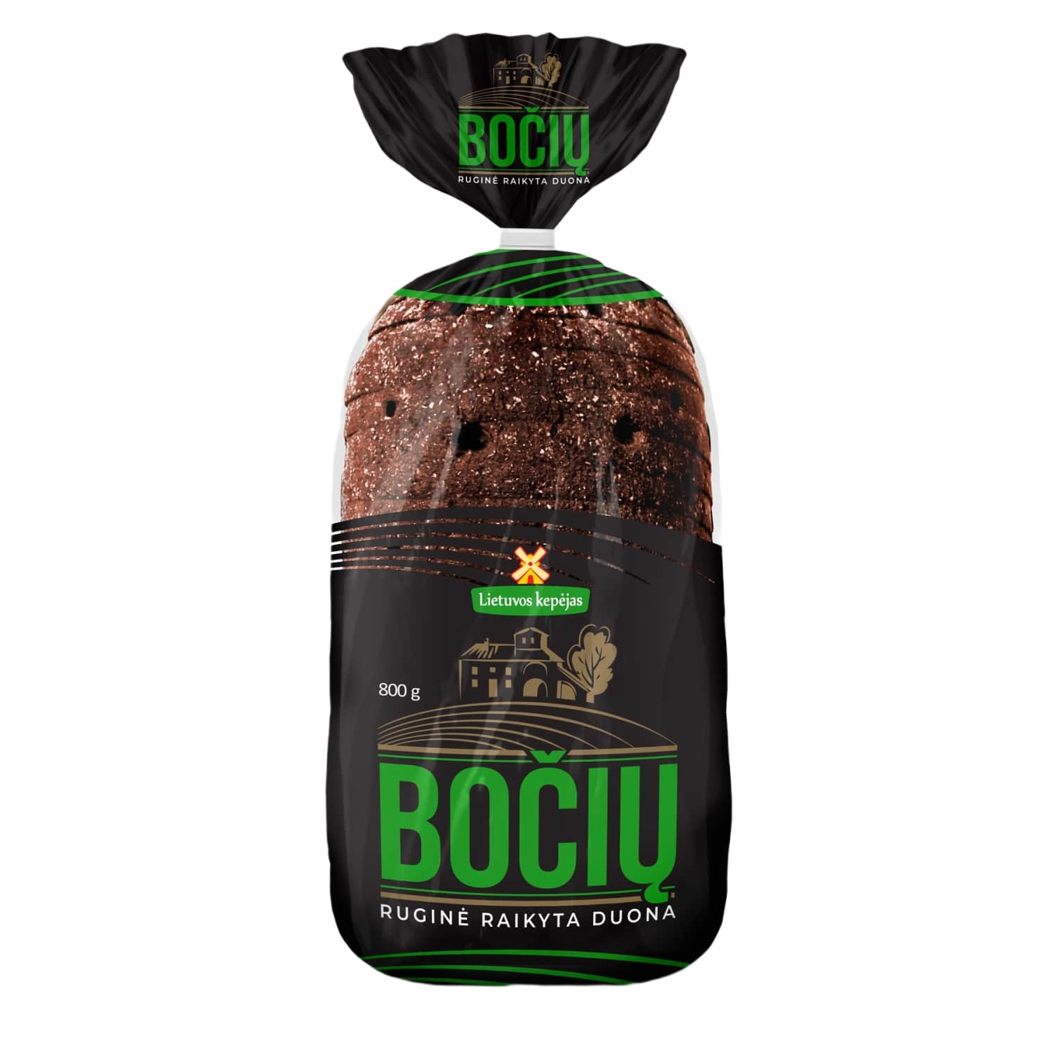 Juoda duona BOČIŲ, 800 g