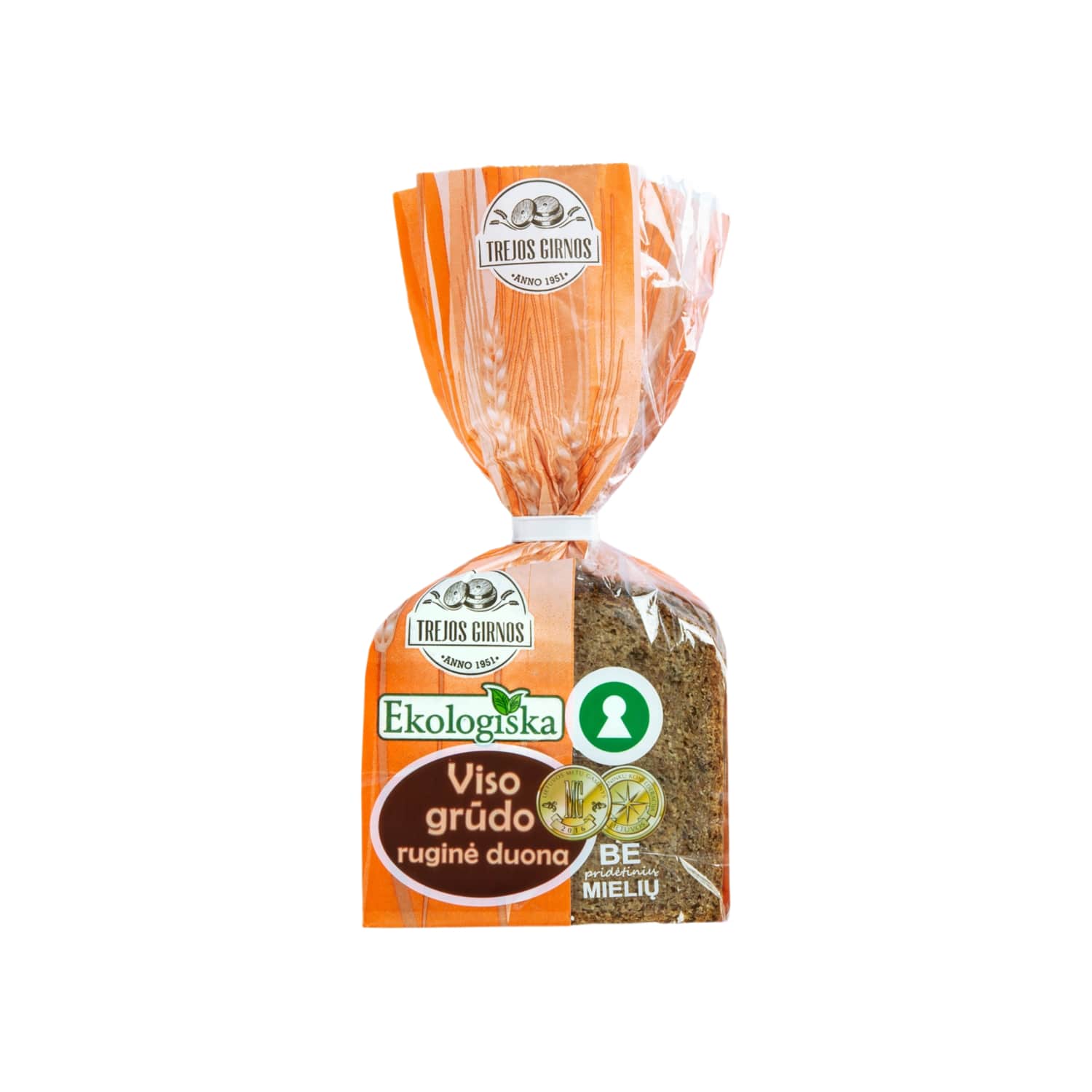 Цельнозерновой ржаной хлеб TREJOS GIRNOS, 400 г