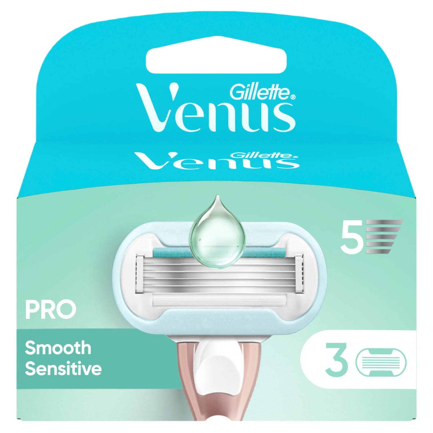 Razor heads VENUS EXTRA SENSITIVE, 3 pcs.
