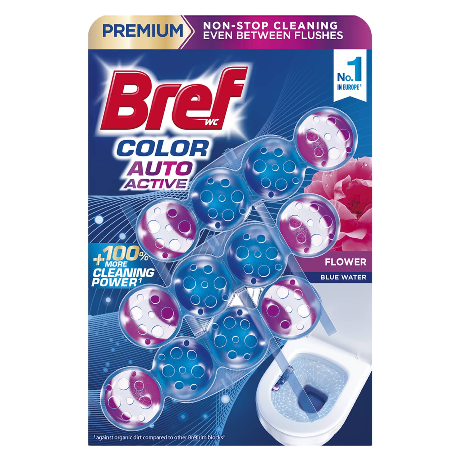 WC val.-gaiv. BREF COLOR AC. FLOWER, 3 x 50 g