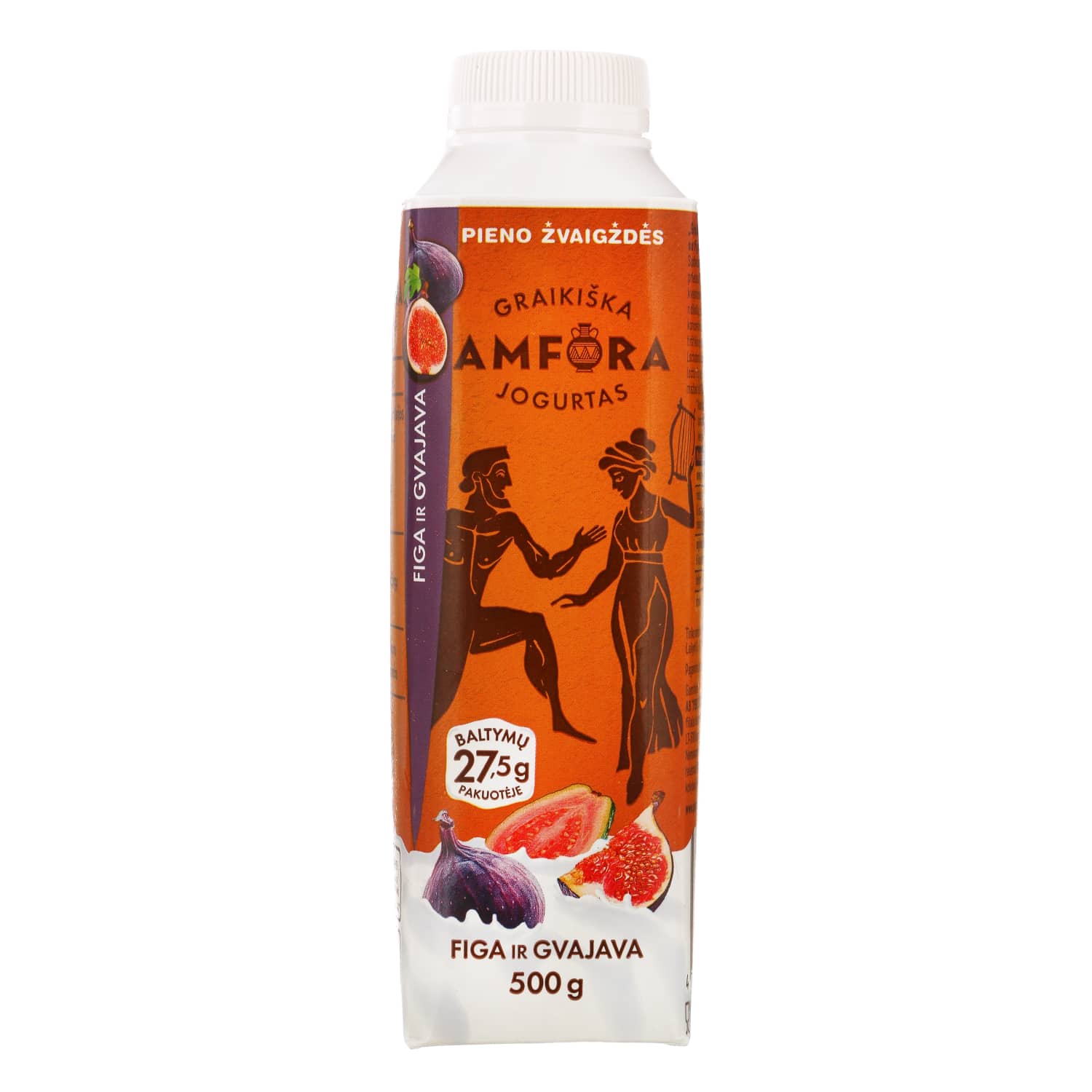 Yogurt fig-guava GRAIKIŠKA AMFORA, 2.4%, 500g