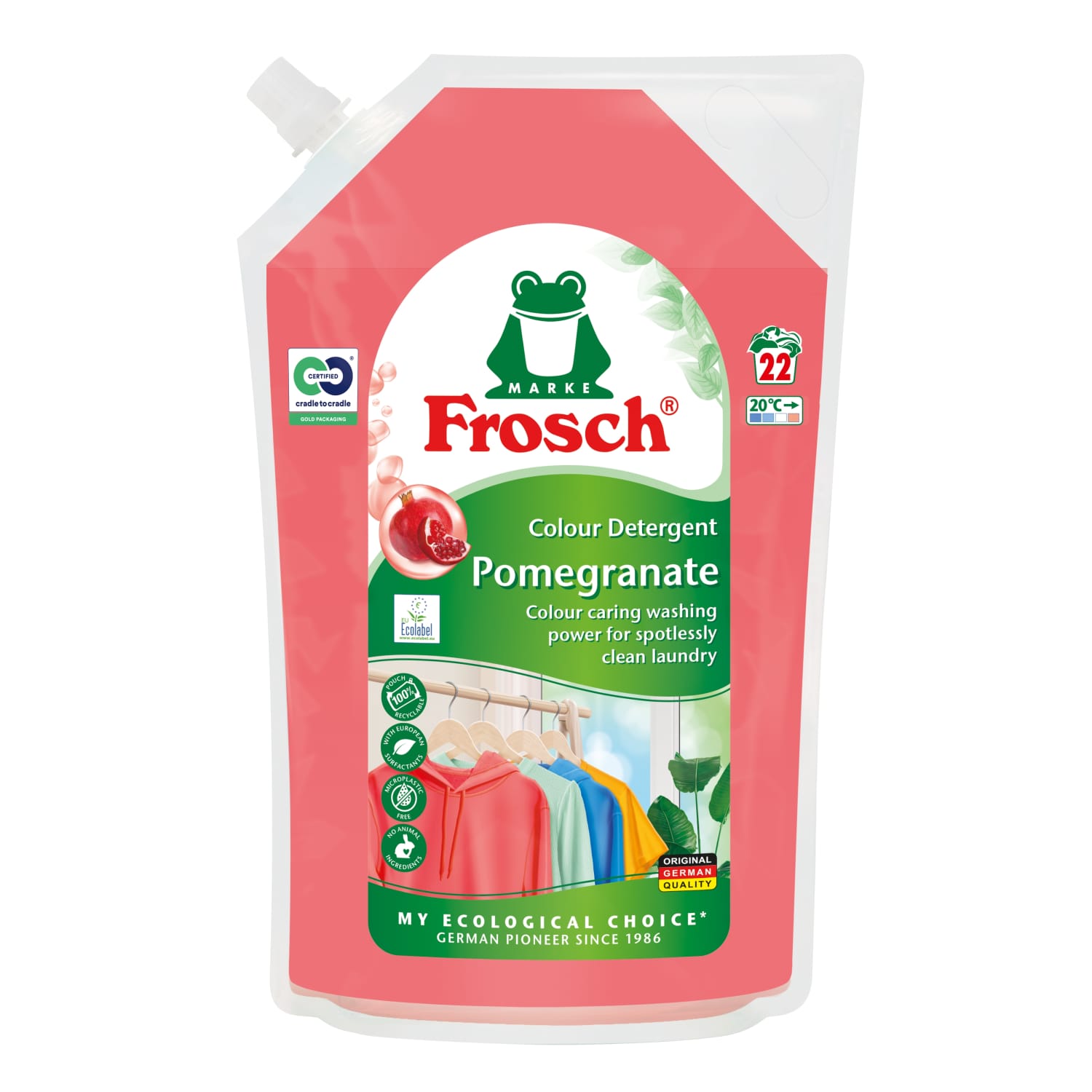 Стиральное средство FROSCH POMEGRANATE, 1,5 л