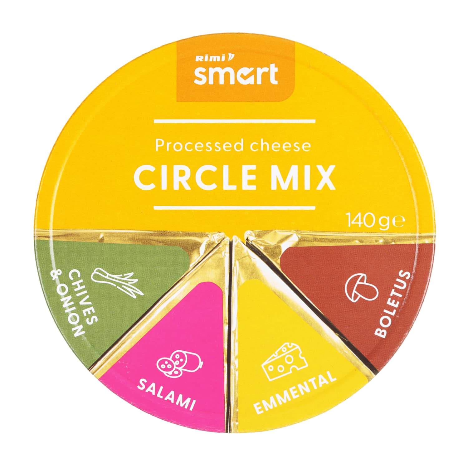 Набор плавленых сырных продуктов RIMI SMART, 140 г