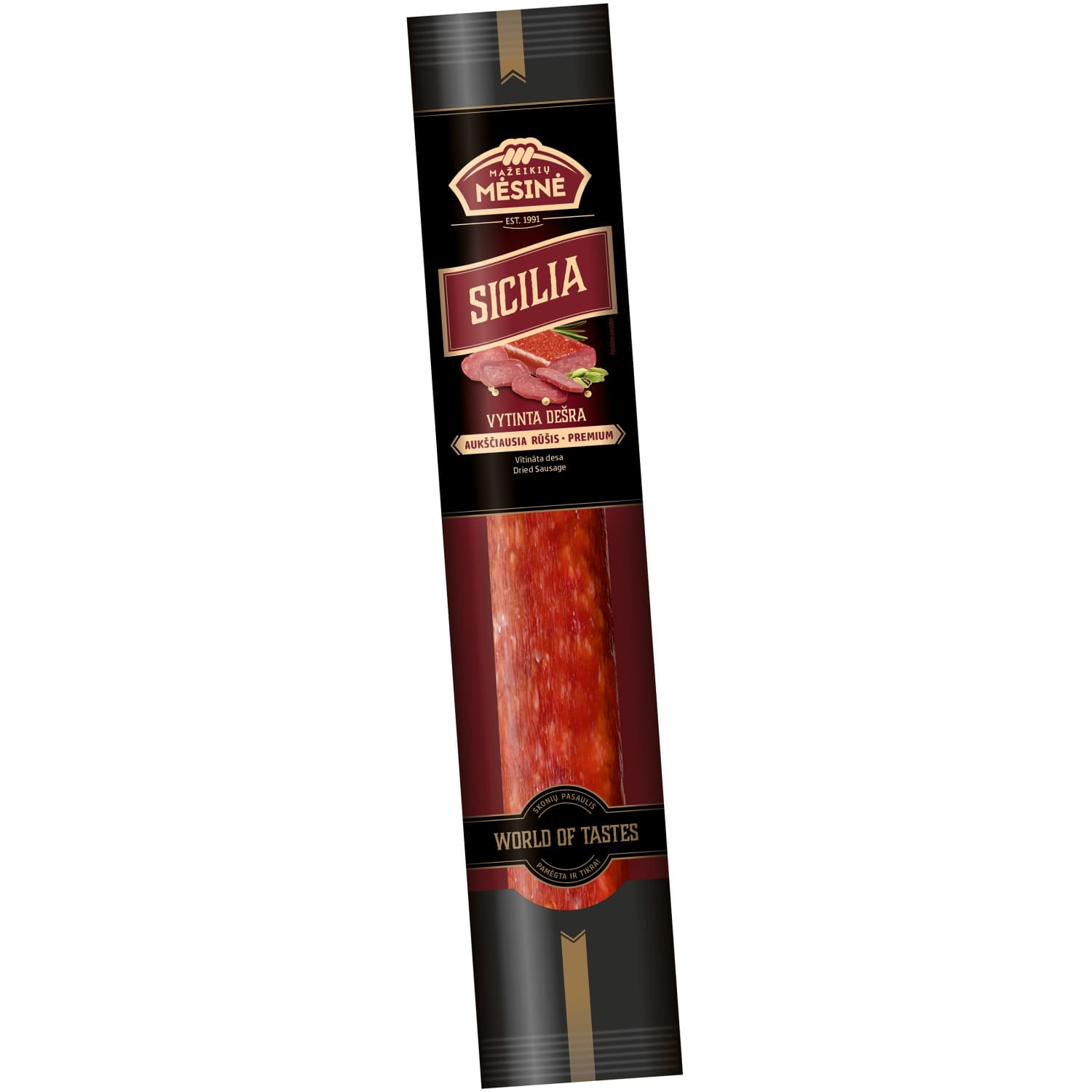 Cured sausage SICILIA, a. r., 150 g