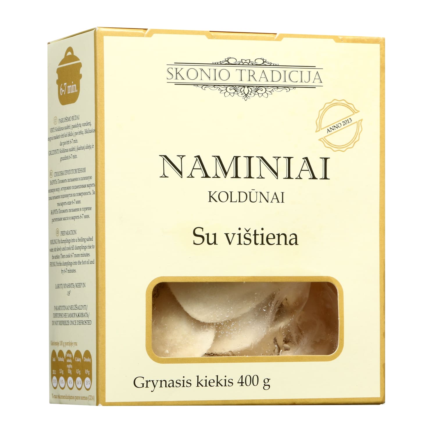 Dumplings with chicken SKONIO TRADICIJA, 400 g