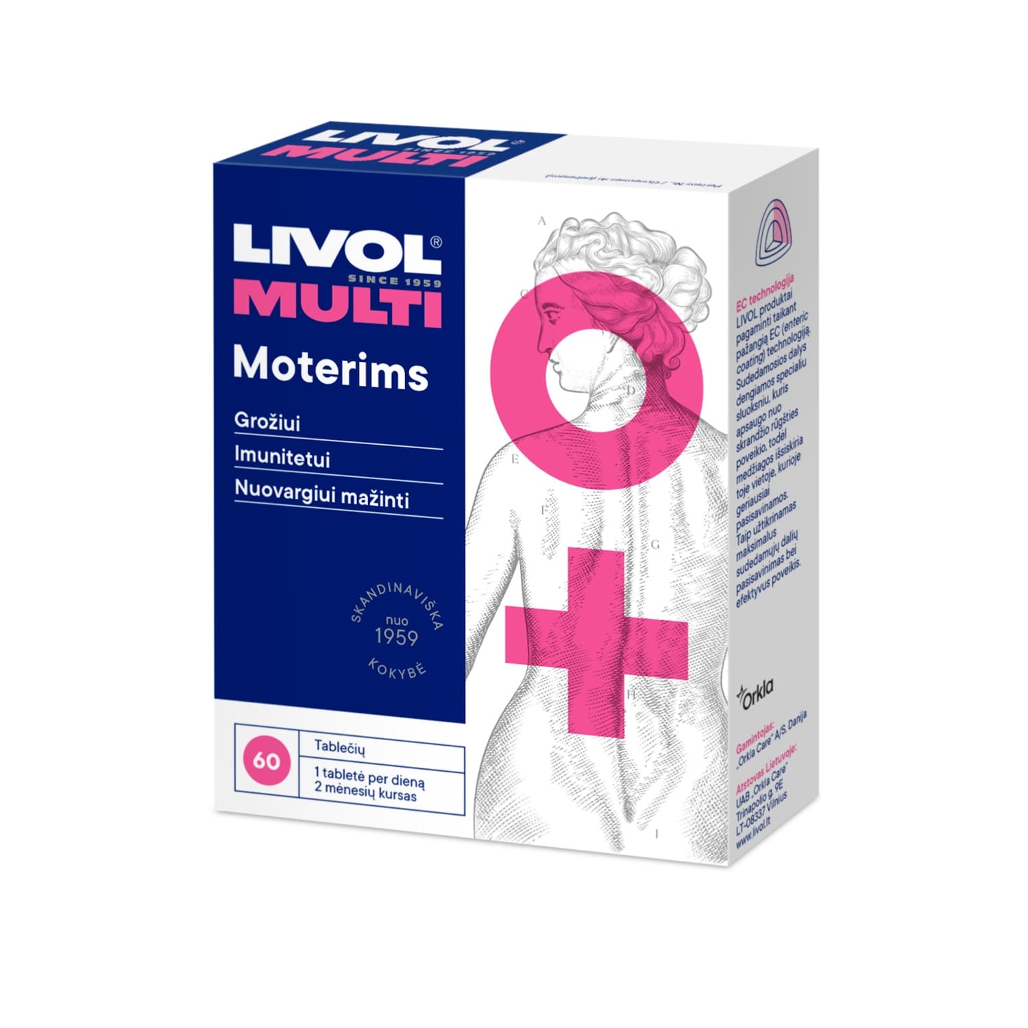 Food supplement for women LIVOL MULTI, 60 pcs.