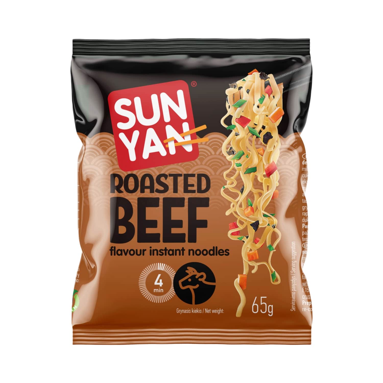 Makaronai kepintos jautienos sk. SUN YAN, 65g