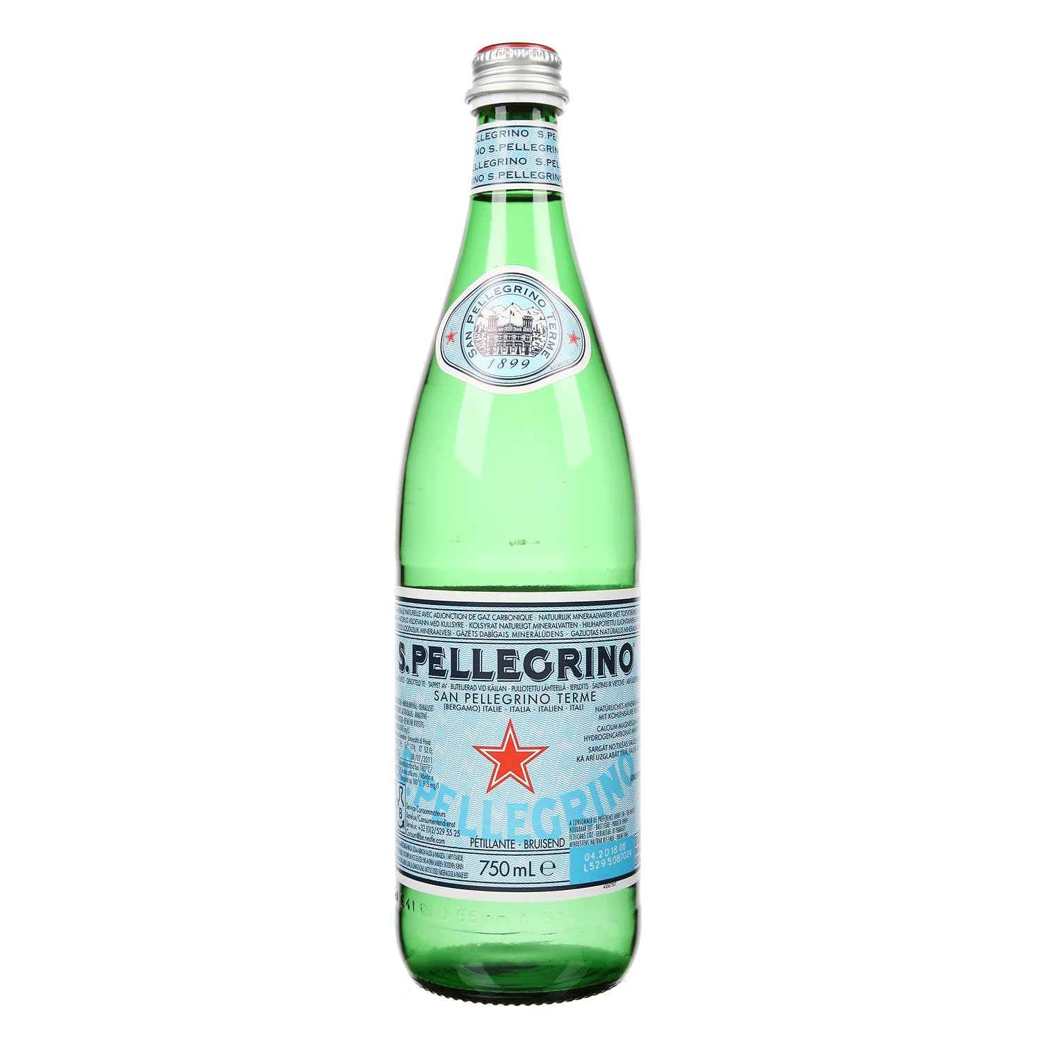 Gaz. mineralinis vanduo S.PELLEGRINO, 0,75 l