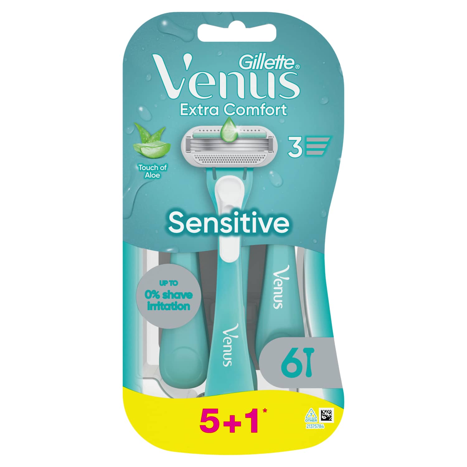 Vienk. skustuvai VENUS EXTRA COMFORT, 5+1 vnt