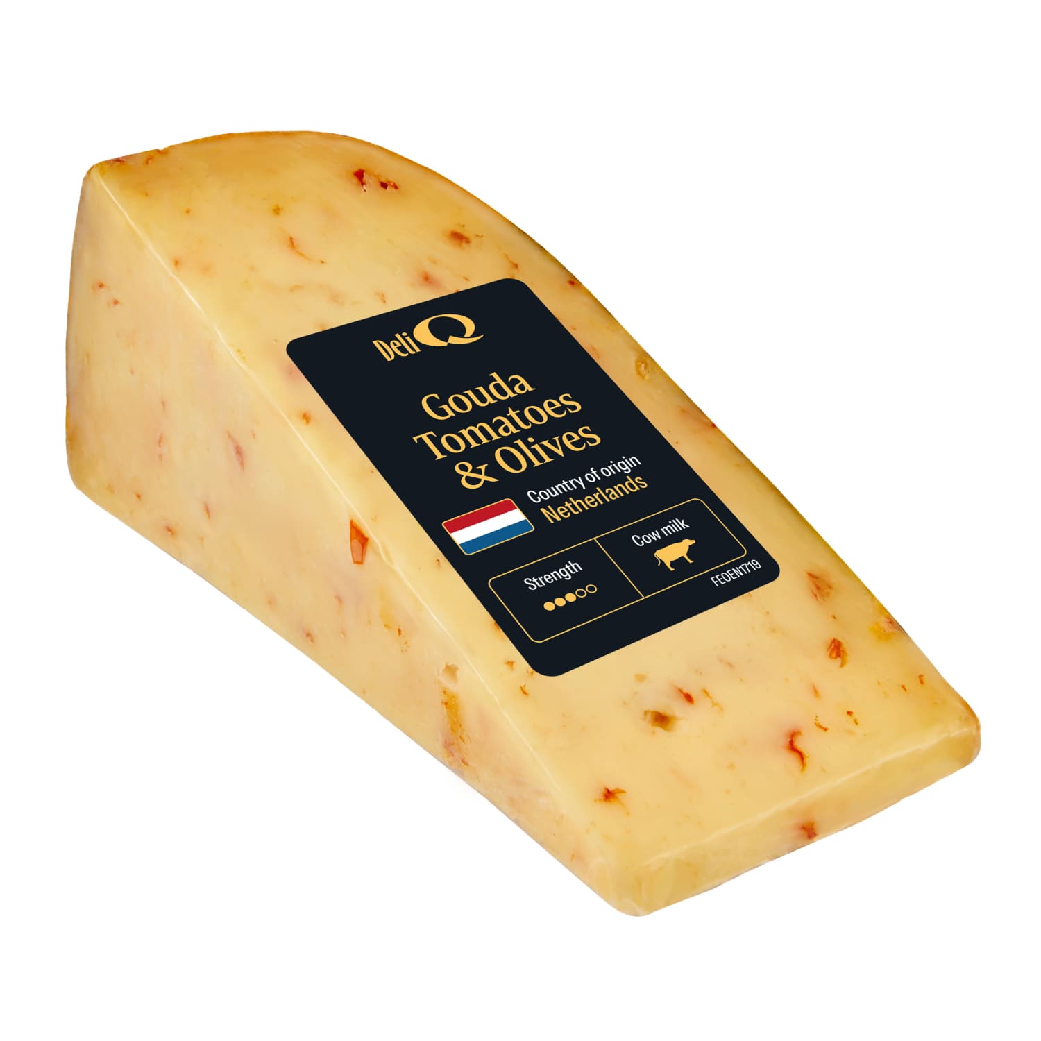 GOUDA sūris su alyv. ir pomid. DELI Q, 130 g