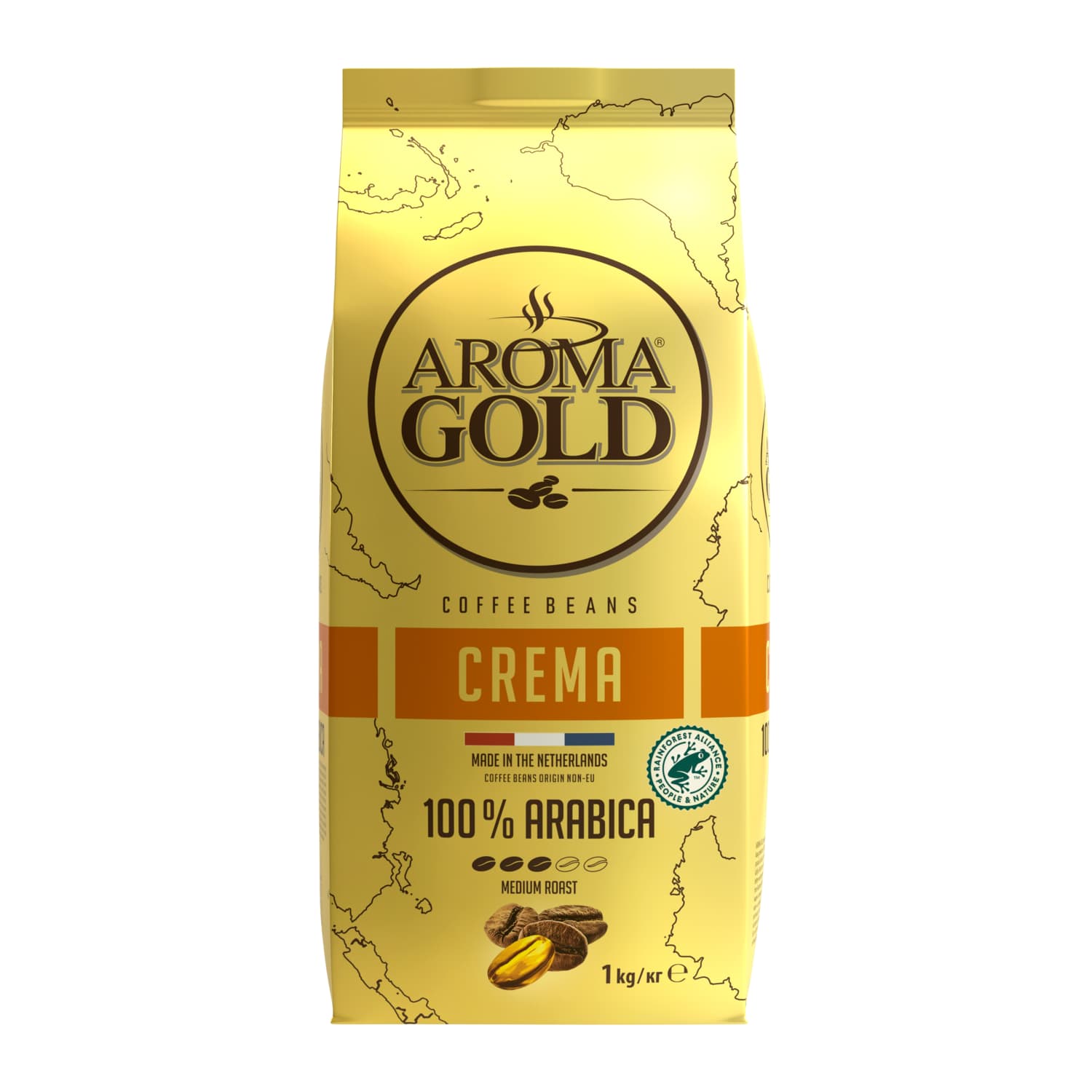Кофейные зерна AROMA GOLD CREMA, 1 кг