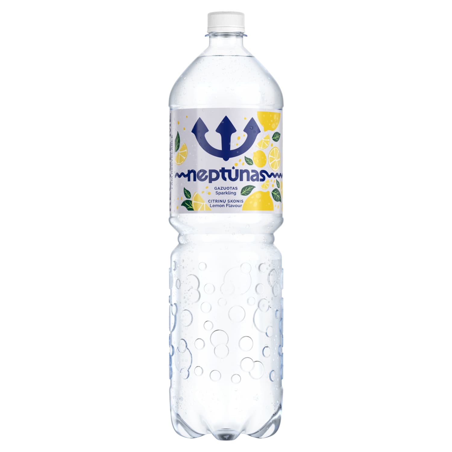 Gazuotas vanduo NEPTŪNAS LEMON, 1,5 l