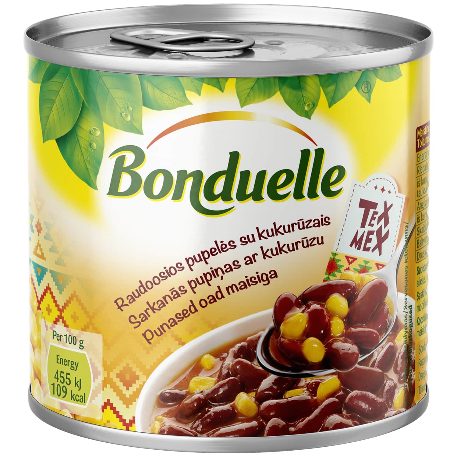 Красные бобы с кукурузным соусом BONDUELLE, 430 г