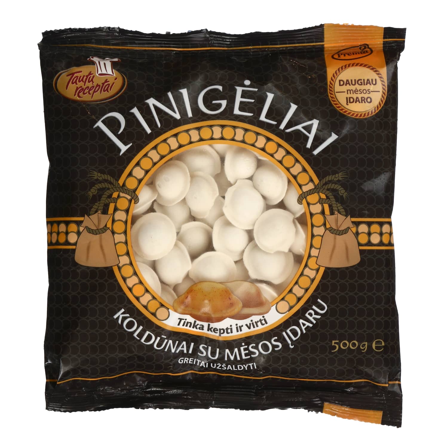 Dumplings with meat filling PINIGĖLIAI, 500 g