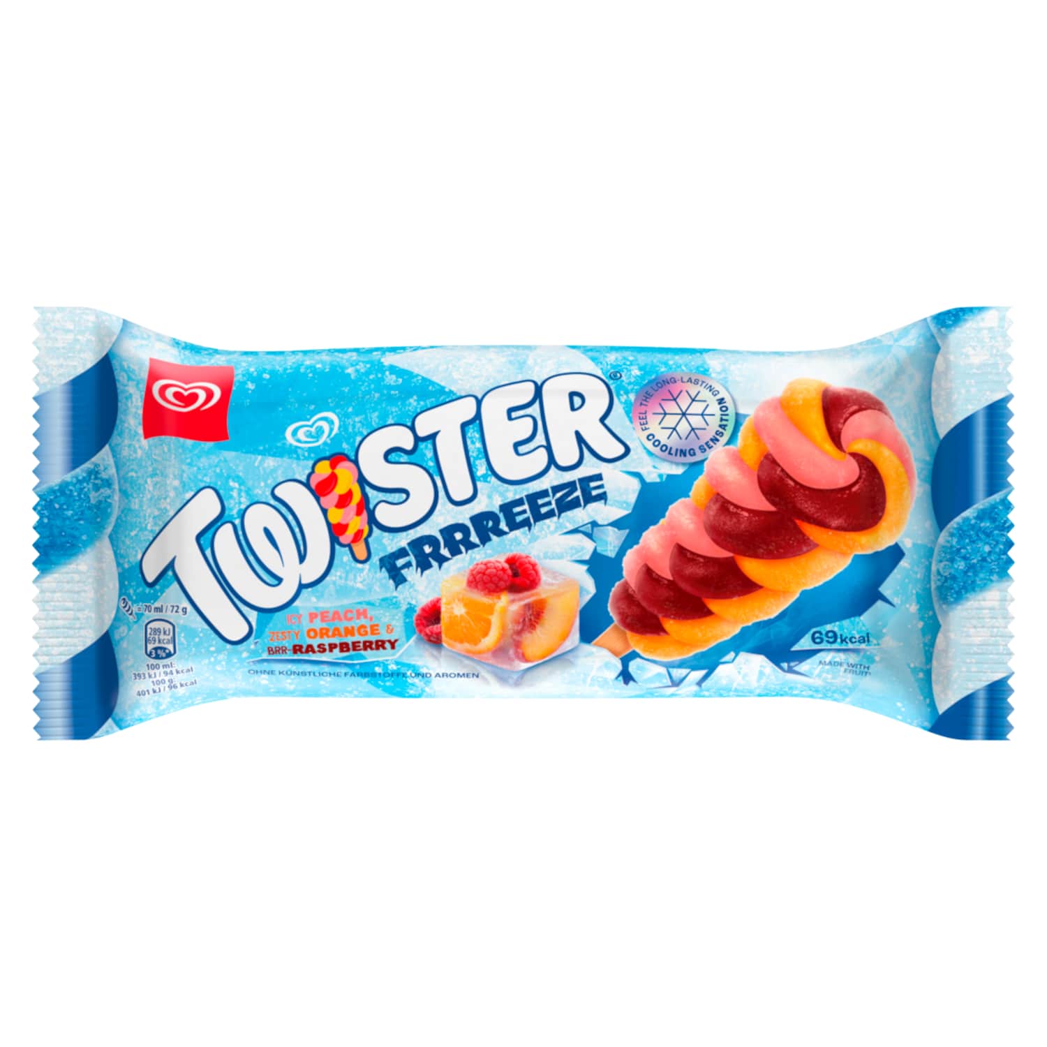 Съедобное мороженое TWISTER FREEZE, 70 мл / 72 г